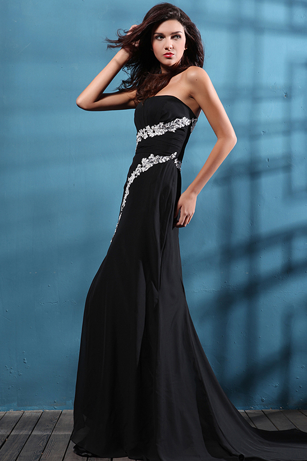 Sexy High Low Strapless Formal Evening Dress - Click Image to Close